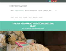 Tablet Screenshot of chronicresilience.com